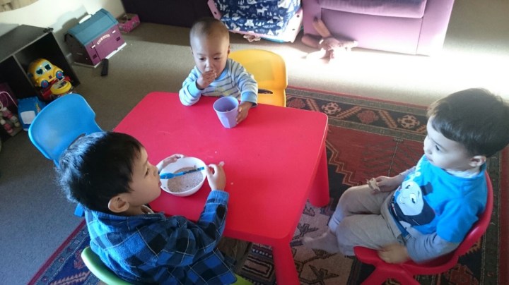 Saat baby F di day care